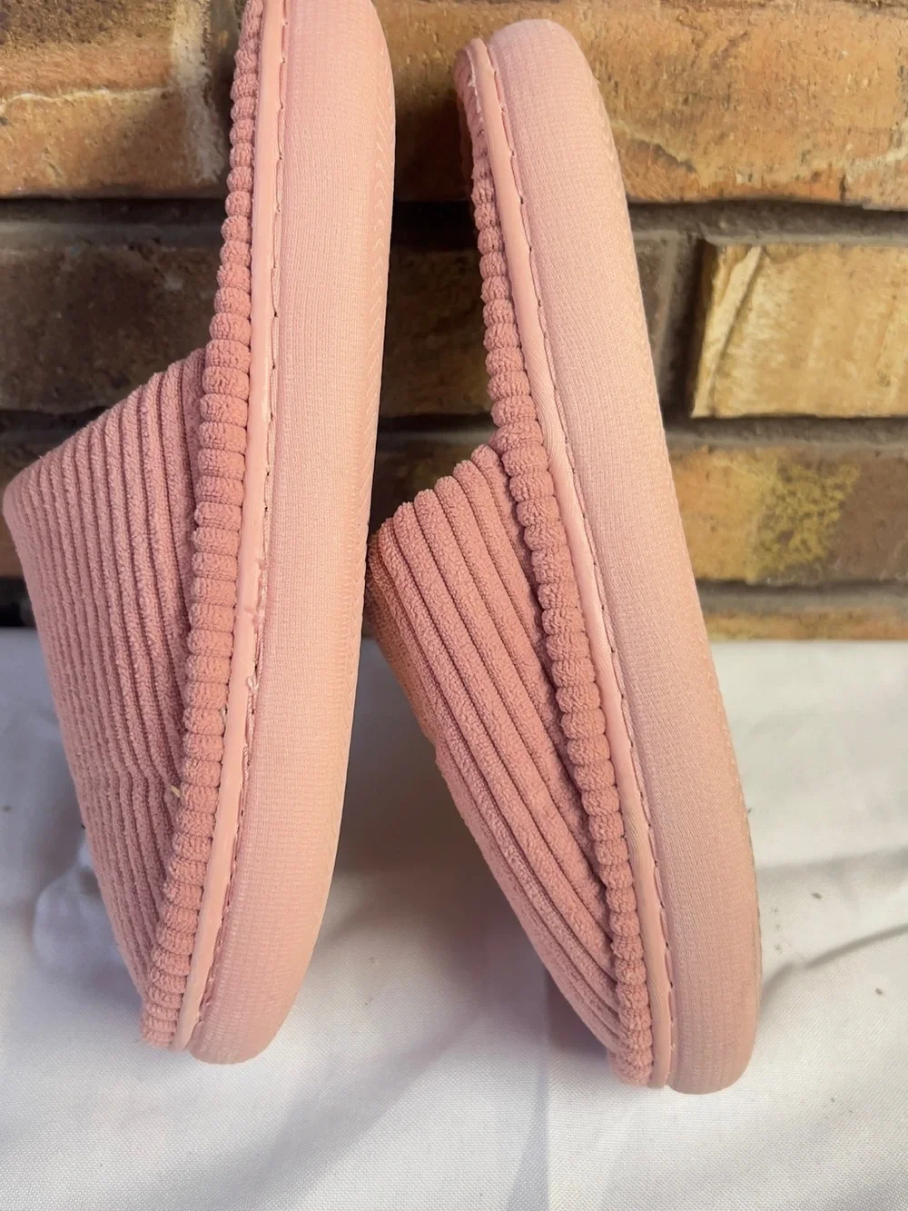Easy Spirit Rose Corduroy Kids Slip-On Slippers